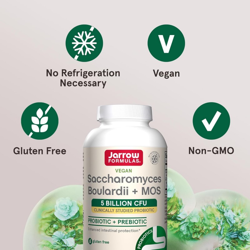 Jarrow Formulas Saccharomyces Boulardii + MOS - Пробиотик