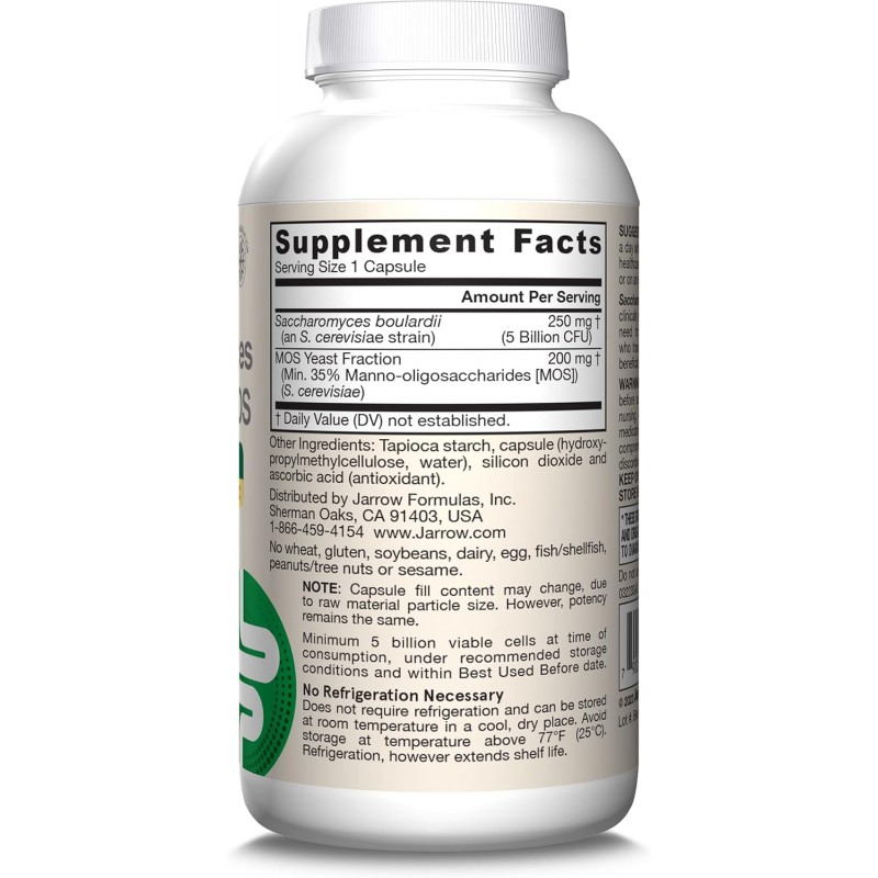 Jarrow Formulas Saccharomyces Boulardii + MOS - Пробиотик