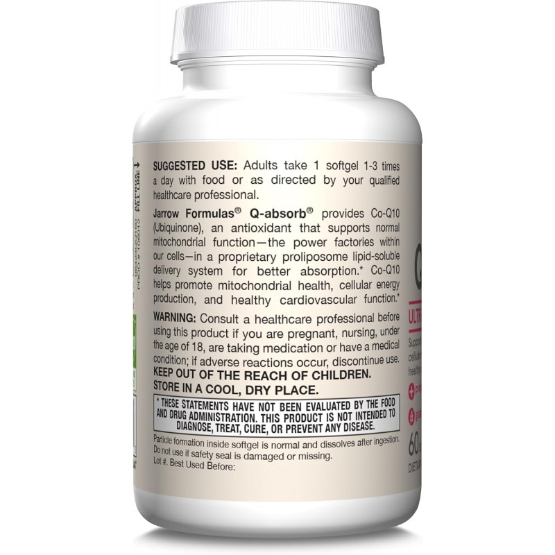 Jarrow Formulas Ubiquinone - Q-absorb® Co-Q10 100mg - Убихинон