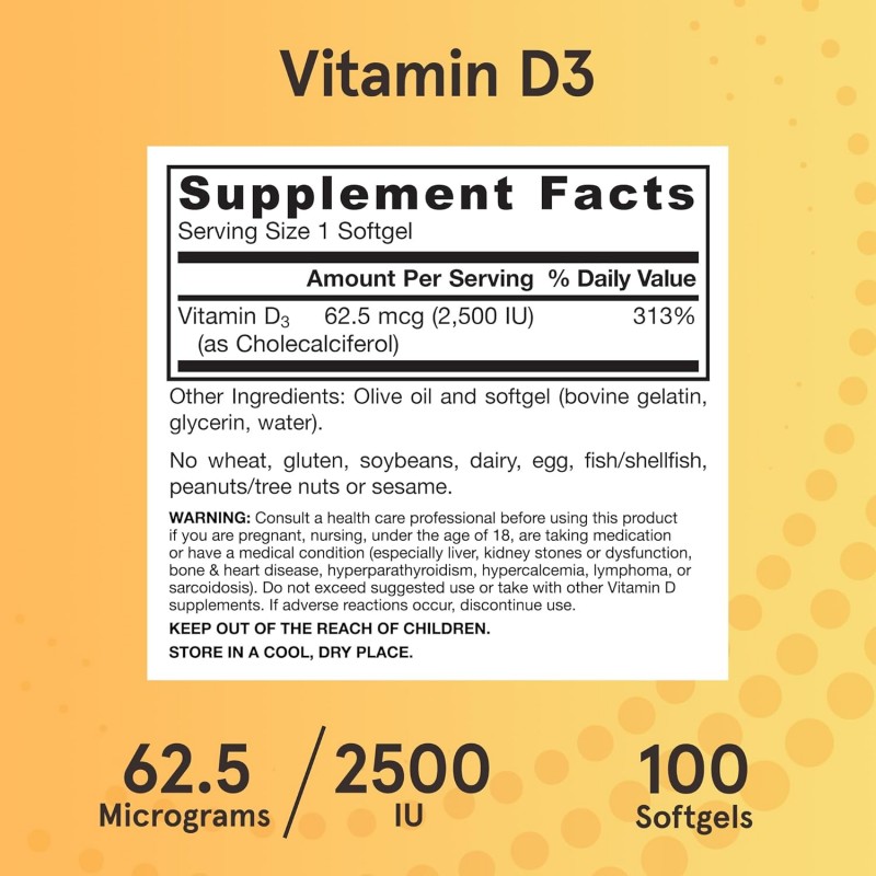 Jarrow Formulas Vitamin D3 2500 - Витамин D