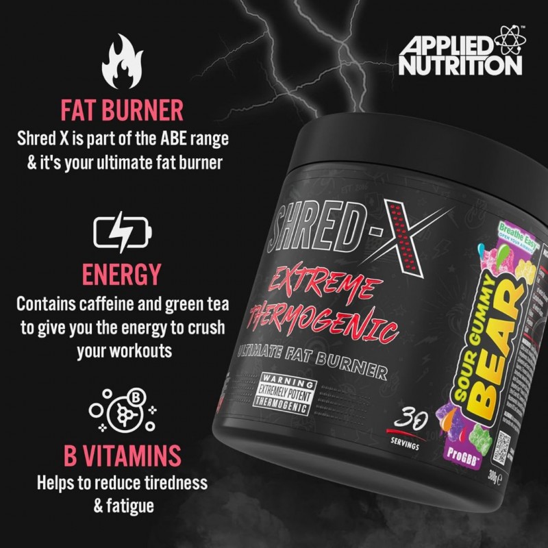 Applied Nutrition Shred-X Extreme Termogenic Fat Burner - Фет Бърнър