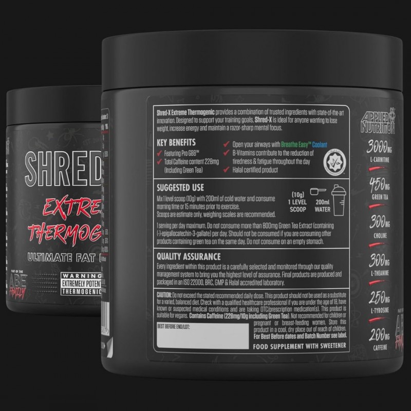 Applied Nutrition Shred-X Extreme Termogenic Fat Burner - Фет Бърнър