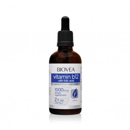 Biovea Vitamin B12 with Folic Acid Drops - Витамин B12 + Фолиева Киселина