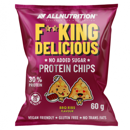 Allnutrition F**King Delicious Protein Chips BBQ Ribs - Протеинов Чипс