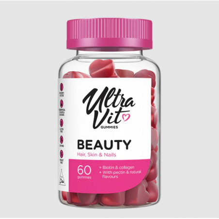 UltraVit Gummies Beauty - Формула за Коса, Кожа и Нокти