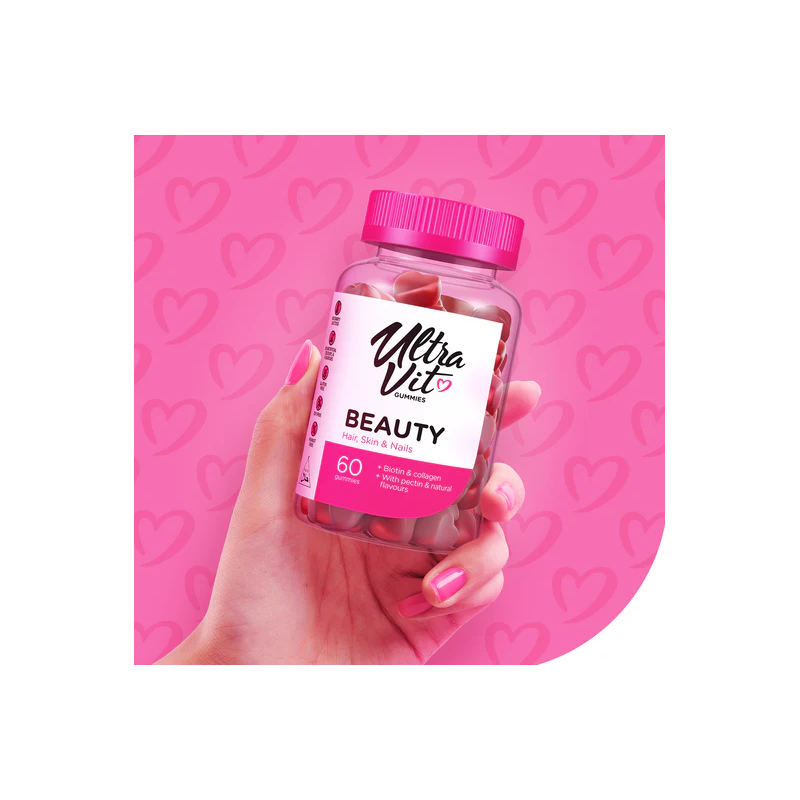 UltraVit Gummies Beauty - Формула за Коса, Кожа и Нокти