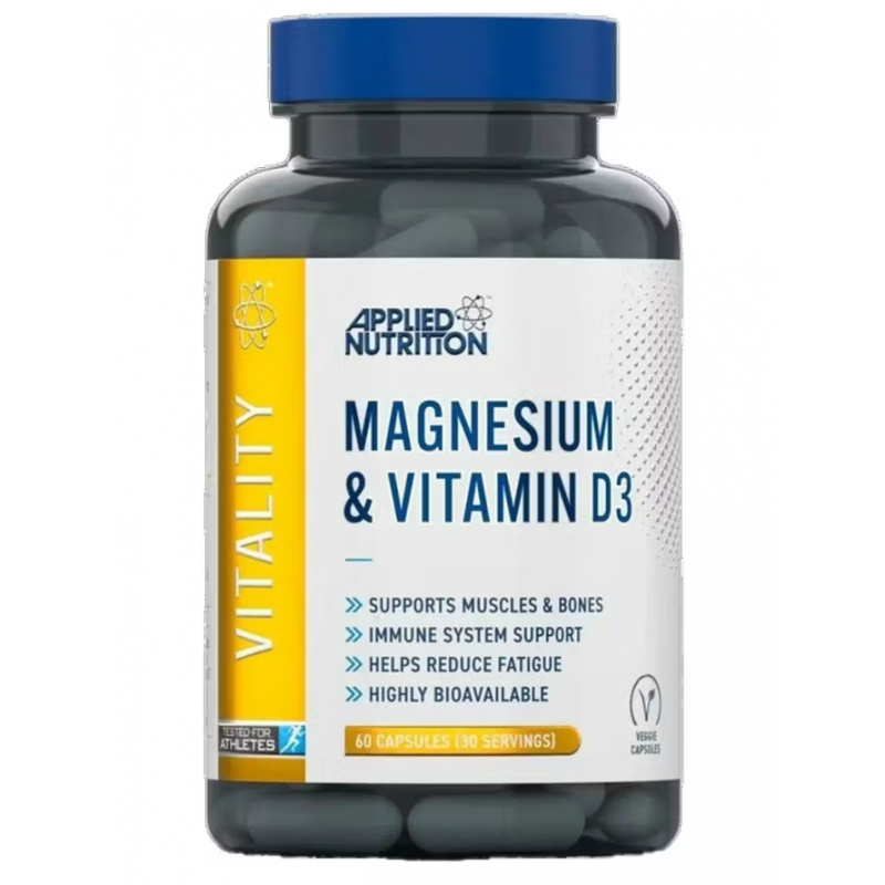 Applied Nutrition Magnesium & Vitamin D3 - Магнезий и Витамин D3