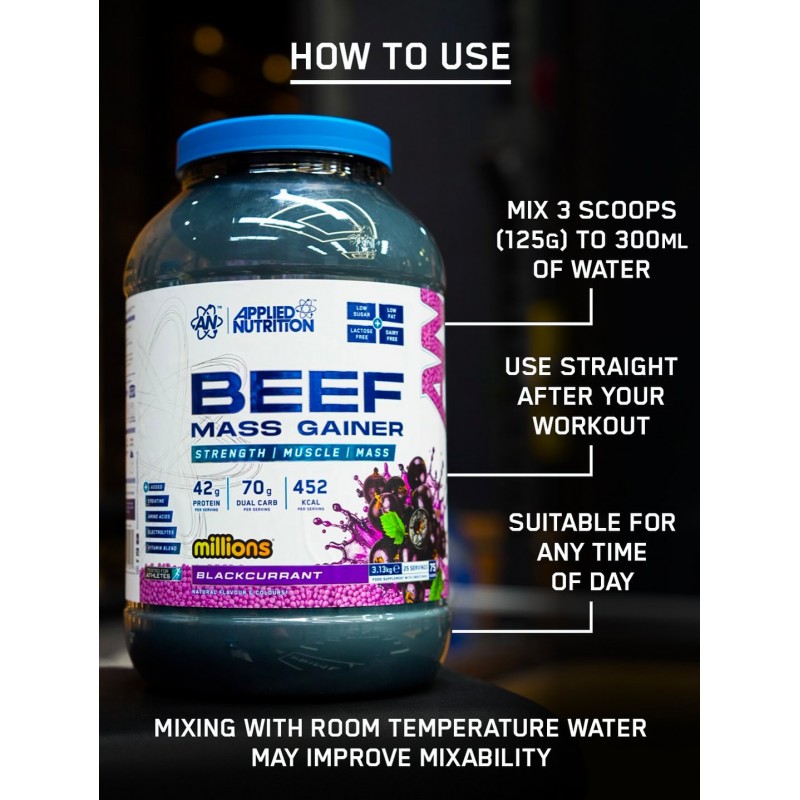 Applied Nutrition Beef Mass Gainer - Телешки Гейнър