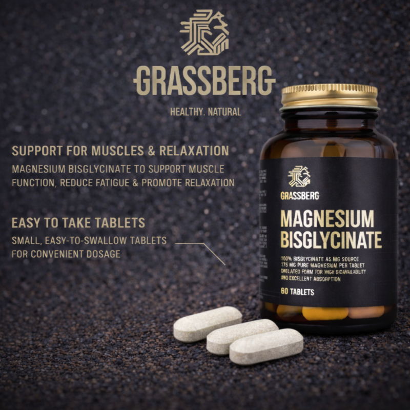 Grassberg Magnesium Bisglycinate - Магнезиев Глицинат