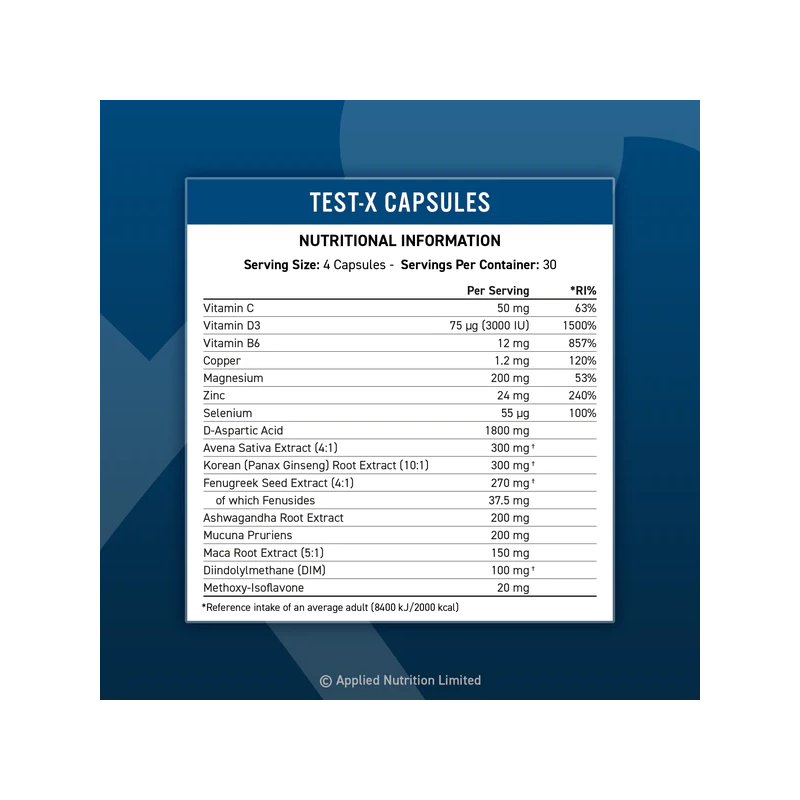 Applied Nutrition Test-X - Тестостеронова формула