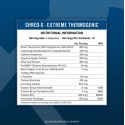 Applied Nutrition Shred-X Extreme Thermogenic Caps - Фет Бърнър