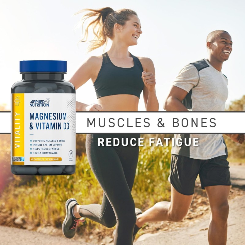Applied Nutrition Magnesium & Vitamin D3 - Магнезий и Витамин D3