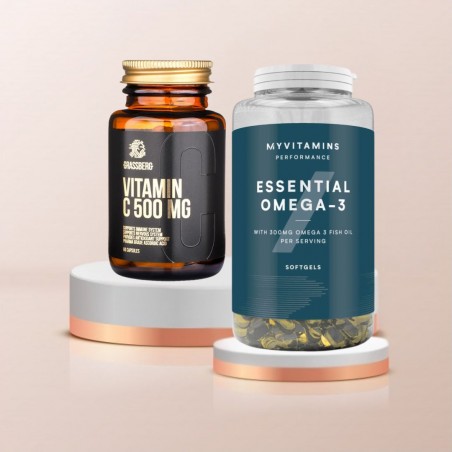 Promo Pack - Grassberg Vitamin C + Myprotein Omega-3