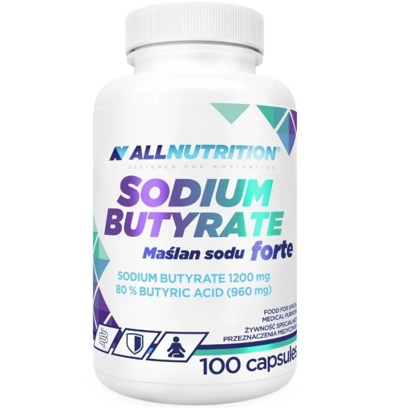 AllNutrition Sodium Butyrate – Натриев Бутират 1200 mg | 100 капсули