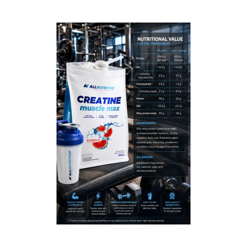Allnutrition Creatine Muscle Max - Flavoured - Креатин