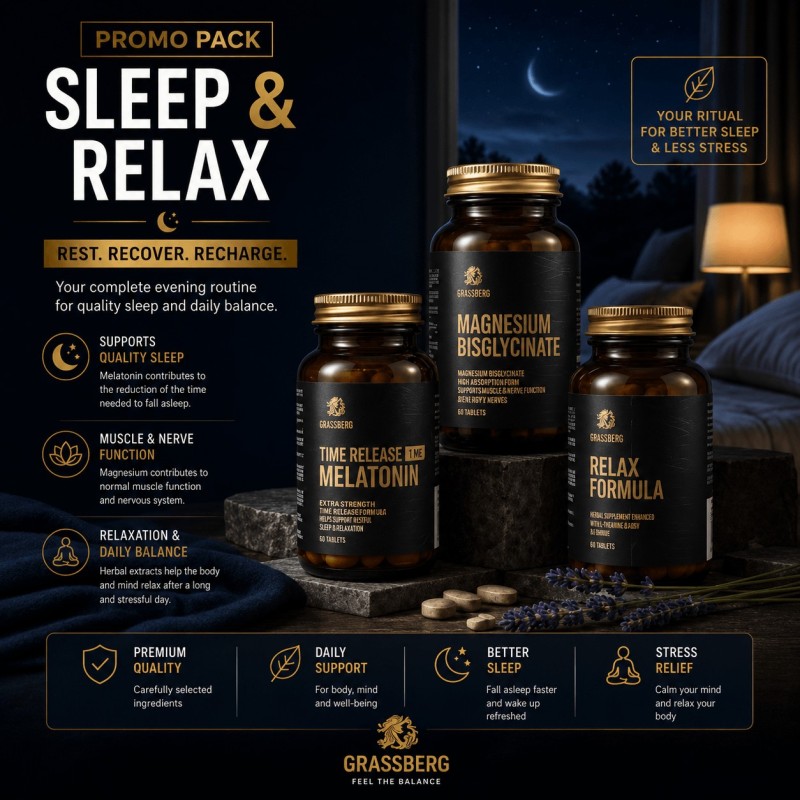 Promo Pack – Sleep & Relax | Магнезий + Мелатонин