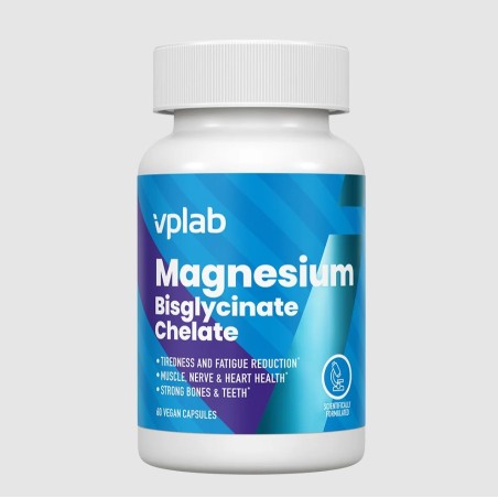 VPlab Magnesium Bisglycinate 60 caps – Магнезий бисглицинат