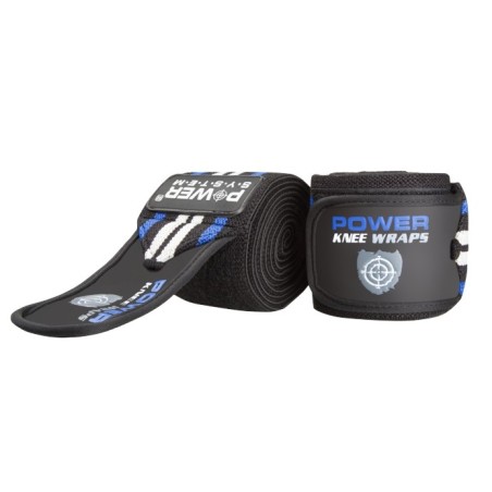 Power System Heavy Duty Knee Wraps for Squats - Blue | Бинтове за Колене