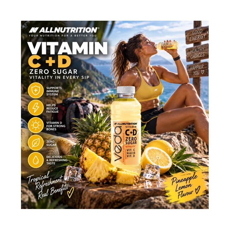 AllNutrition Veda Vitamin C+D | Витаминна Напитка без Захар
