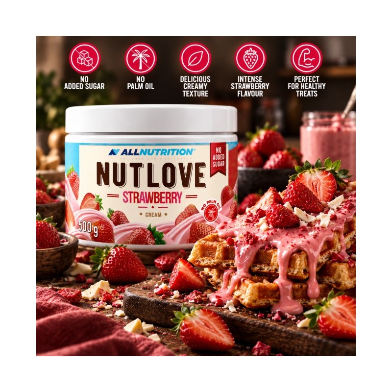 AllNutrition Nutlove Strawberry Cream | Ягодов крем без добавена захар