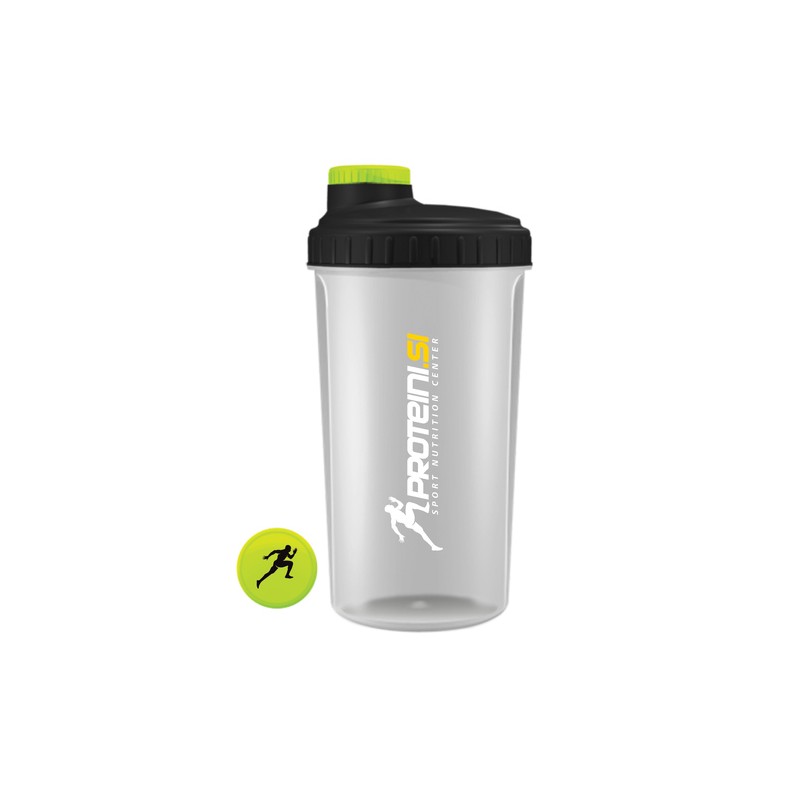 Proteini.SI Shaker Transparent Black - Шейкър